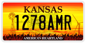 1278AMR  license plate in KS