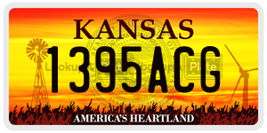 1395ACG  license plate in KS
