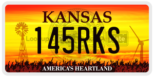 145RKS  license plate in KS