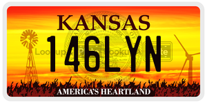 146LYN  license plate in KS