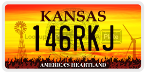 146RKJ  license plate in KS