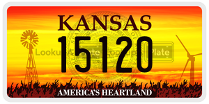 15120  license plate in KS