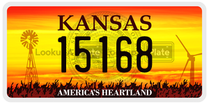 15168  license plate in KS