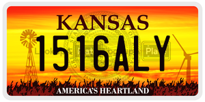 1516ALY  license plate in KS