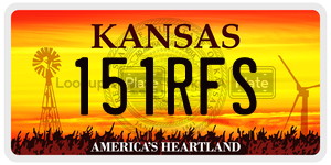 151RFS  license plate in KS