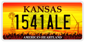 1541ALE  license plate in KS