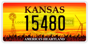 15480  license plate in KS