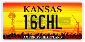 16CHL  license plate in KS