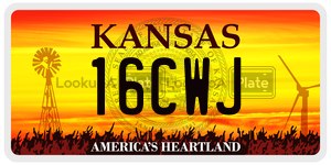 16CWJ  license plate in KS