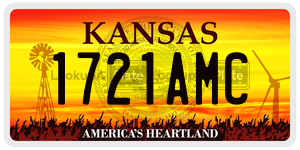 1721AMC  license plate in KS