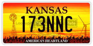 173NNC  license plate in KS