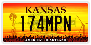 174MPN  license plate in KS