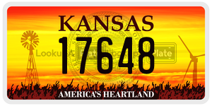 17648  license plate in KS