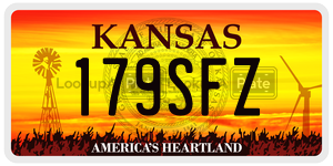 179SFZ  license plate in KS