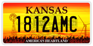 1812AMC  license plate in KS