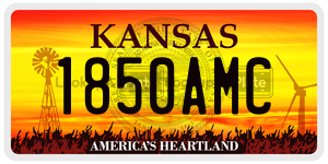 1850AMC  license plate in KS