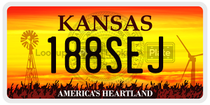 188SEJ  license plate in KS