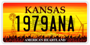 1979ANA  license plate in KS