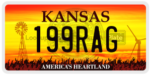 199RAG  license plate in KS