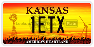 1ETX  license plate in KS