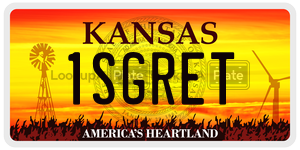 1SGRET license plate in Kansas