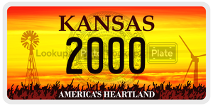 2000  license plate in KS
