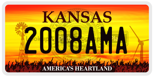 2008AMA  license plate in KS