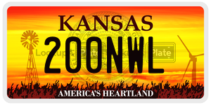 200NWL  license plate in KS
