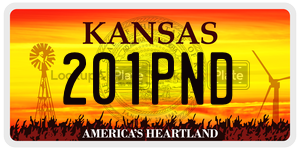 201PND  license plate in KS