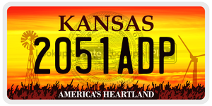 2051ADP  license plate in KS