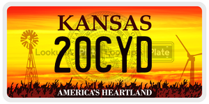 20CYD  license plate in KS