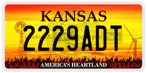 2229ADT  license plate in KS