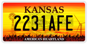 2231AFE  license plate in KS