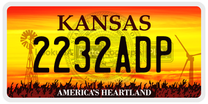 2232ADP  license plate in KS