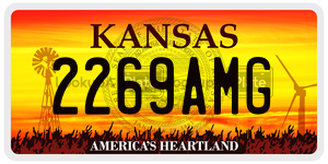 2269AMG  license plate in KS