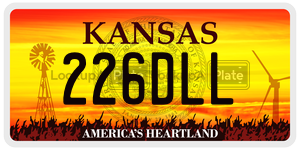 226DLL license plate in Kansas