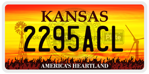 2295ACL  license plate in KS