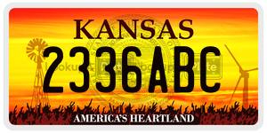 2336ABC  license plate in KS