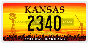 2340  license plate in KS