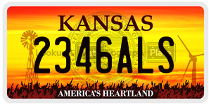 2346ALS  license plate in KS