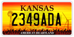 2349ADA  license plate in KS