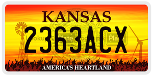 2363ACX  license plate in KS