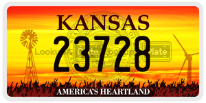 23728  license plate in KS