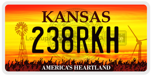 238RKH  license plate in KS