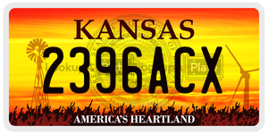 2396ACX  license plate in KS