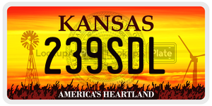 239SDL  license plate in KS