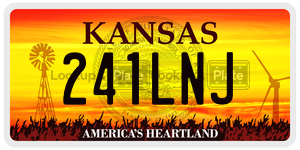241LNJ  license plate in KS