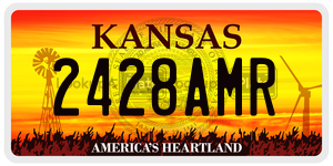 2428AMR  license plate in KS