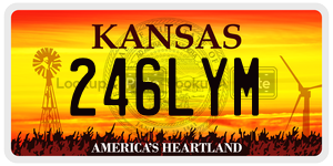 246LYM  license plate in KS