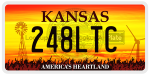 248LTC  license plate in KS